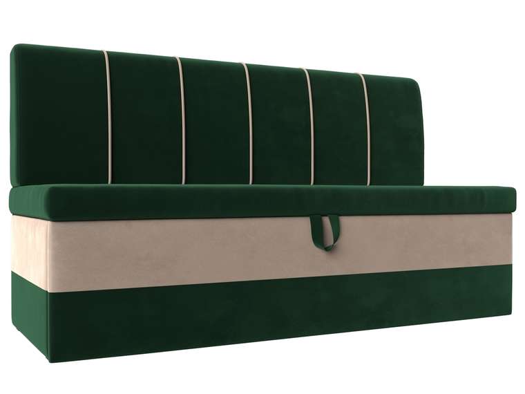 Диван-кровать Энигма зелено-бежевого цвета