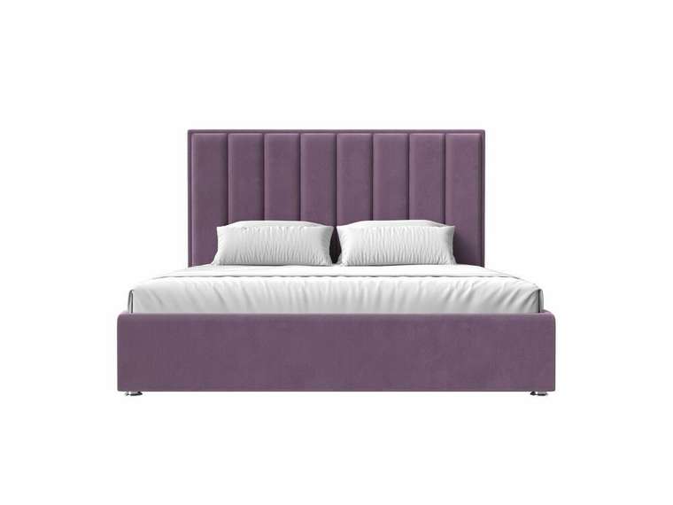Кровать Афродита 160х200 с подъемным механизмом сиреневого цвета