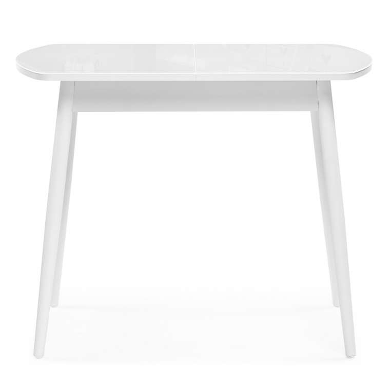 Раздвижной обеденный стол Калверт белого цвета