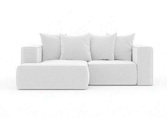 Угловой диван-кровать Норман 212 светло-серого цвета