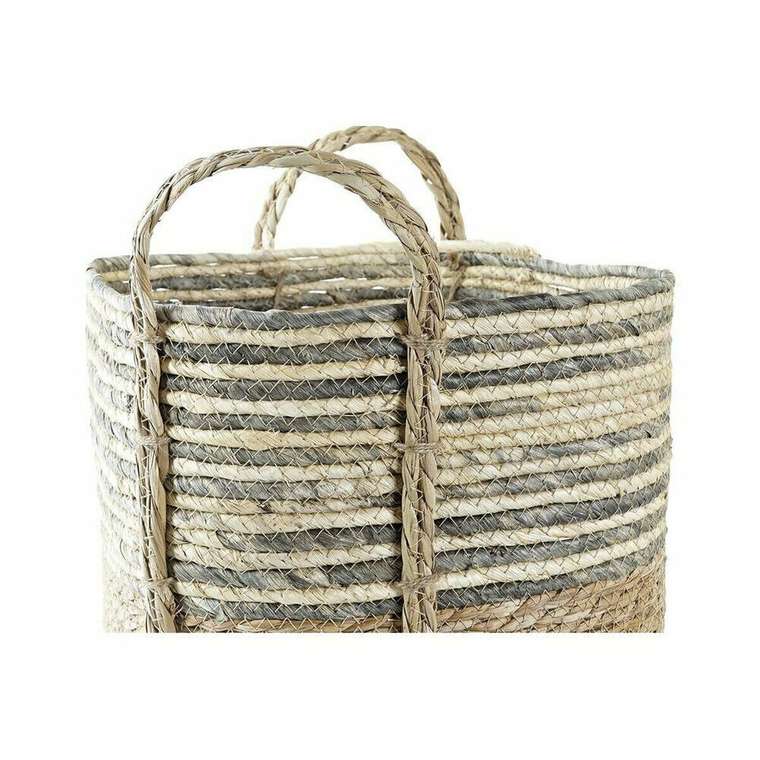 Корзина DKD Home Decor волокно (33 x 33 x 35 cm) (2 штук)