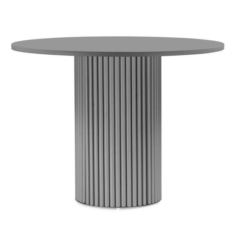 Обеденный стол Барел 100 серого цвета