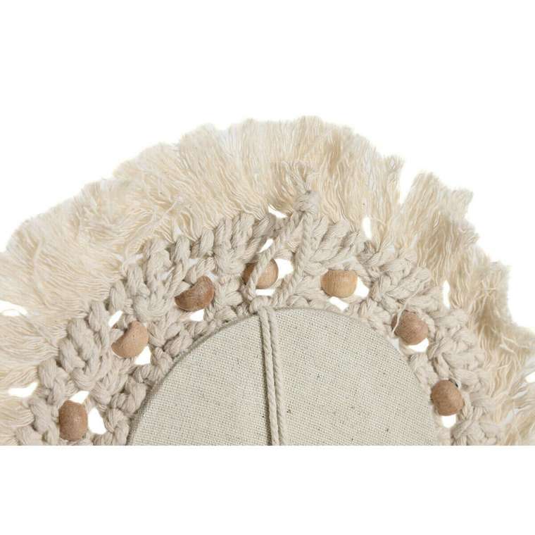 Настенное зеркало Белый Boho 20 x 1 x 20 cm (3 Предметы)