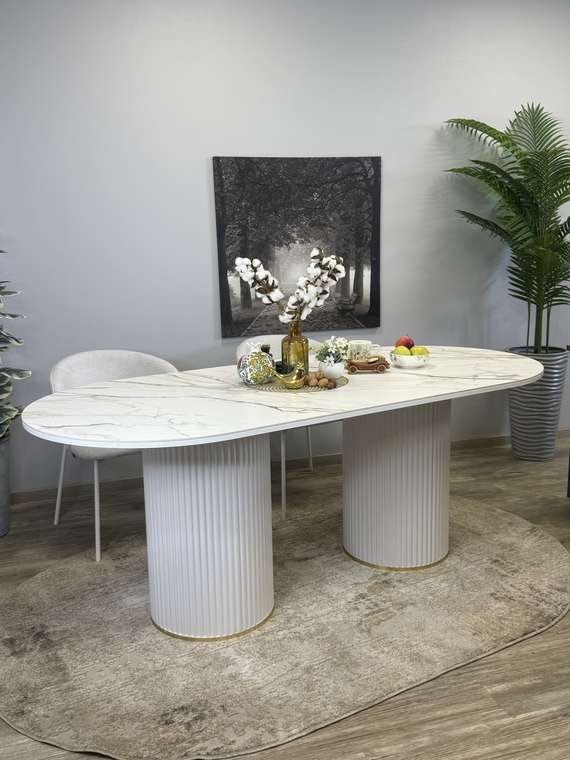 Обеденный стол LD2000 белого цвета