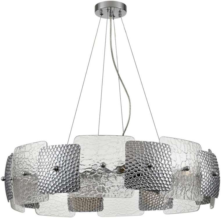 Подвесной светильник Lumion Liberti 6588/8 хром/тонированное стекло, металл/стекло E14 8*40W 220V