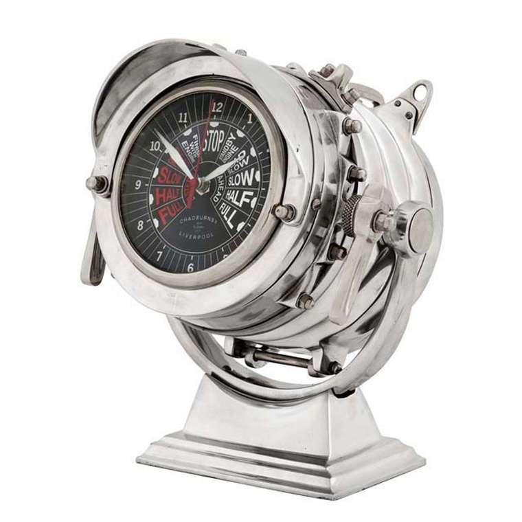 Часы Eichholtz Clock Royal  из металла и стекла 