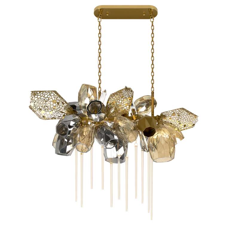 Подвесная люстра Britannica 10401/1000L (стекло, цвет дымчатый)