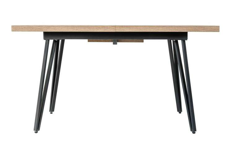 Раздвижной обеденный стол Диего 140 коричнево-черного цвета