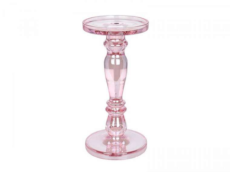 Подсвечник Luster Pink розового цвета