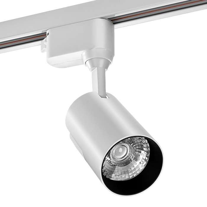 Трековый светодиодный светильник однофазный Wolta WTL-25W/01W 220V 25Вт 4000К IP40 белый