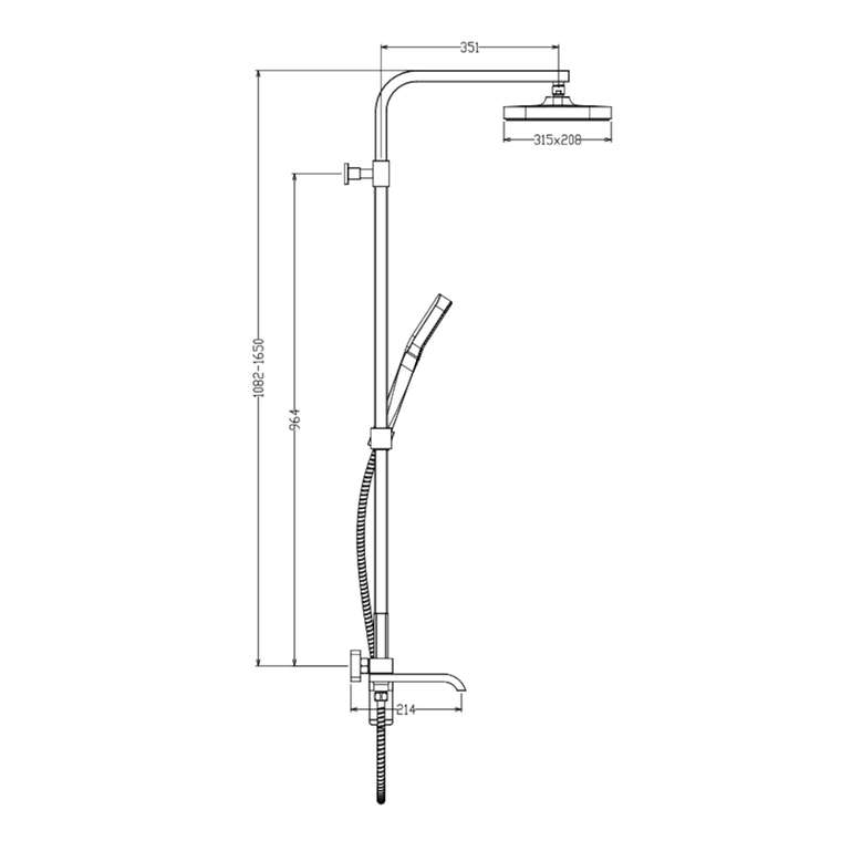 Душевая система Raglo R02.24, хром