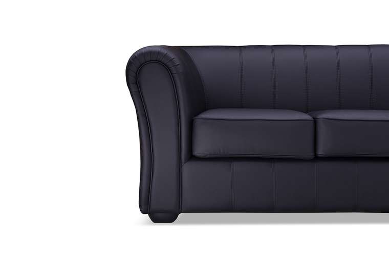 Прямой диван-кровать Бруклин Премиум черного цвета
