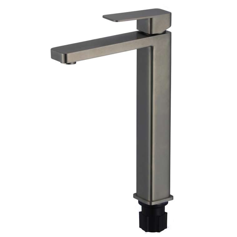 Смеситель для раковины Fmark FS8711Q графитового цвета