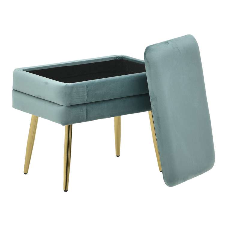 Банкетка-бокс бирюзового цвета