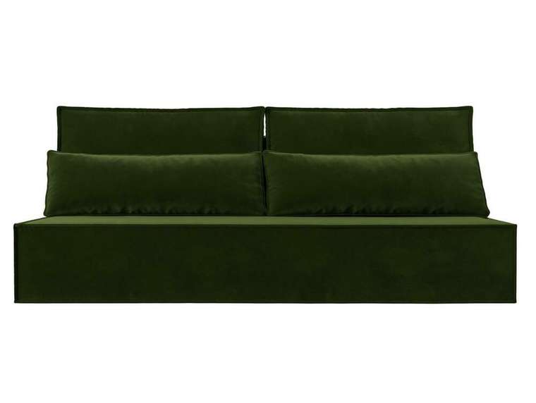 Прямой диван-кровать Фабио зеленого цвета