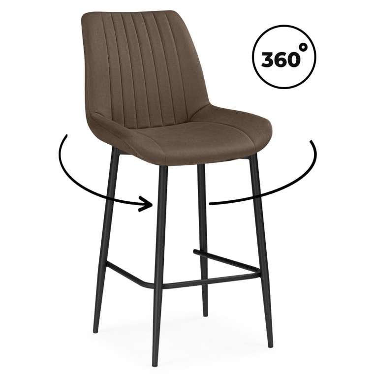 Барный стул Седа 360 коричневого цвета
