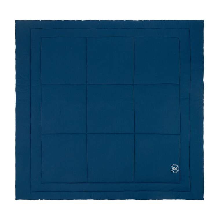 Трикотажное одеяло Роланд 195х215 синего цвета