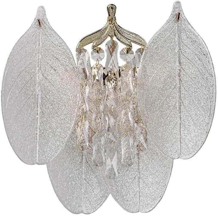 Бра Odeon Light Tears 5049/3W золото/прозрачный/металл/хрусталь/стекло E14 3*40W лепестки с подвесками