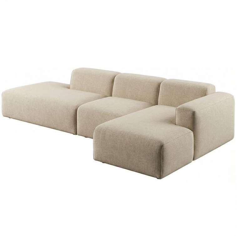 Диван Klo бежевого цвета правый