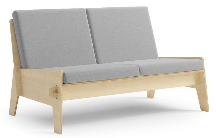 Диван Порту светло-серого цвета