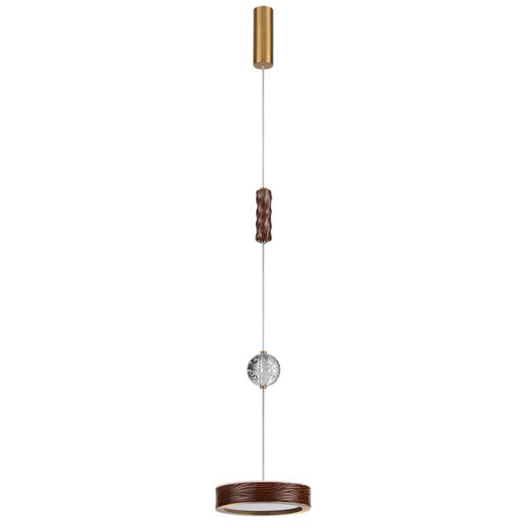 Подвесной светильник Odeon Light Riviera 5450/32LB коричневый/античная бронза/металл/керамика/хрусталь/акрил LED x 32W 2000К/3000K/4000K/переключ