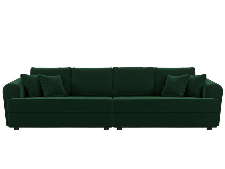 Прямой диван-кровать Милтон зеленого цвета