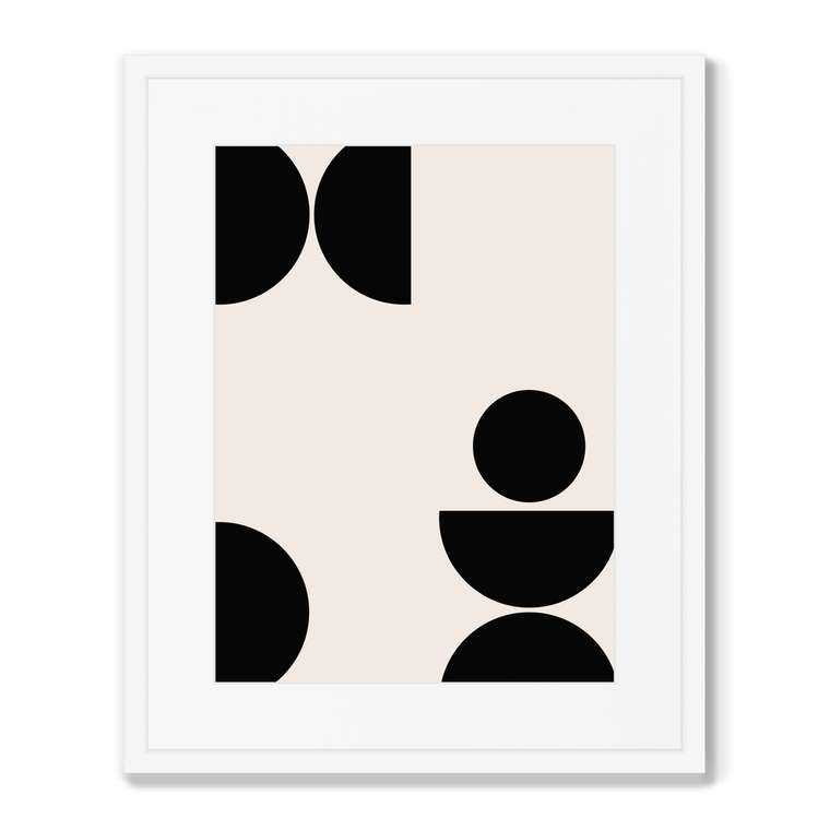 Набор из 3-х репродукций картин в раме Checkmate, No2