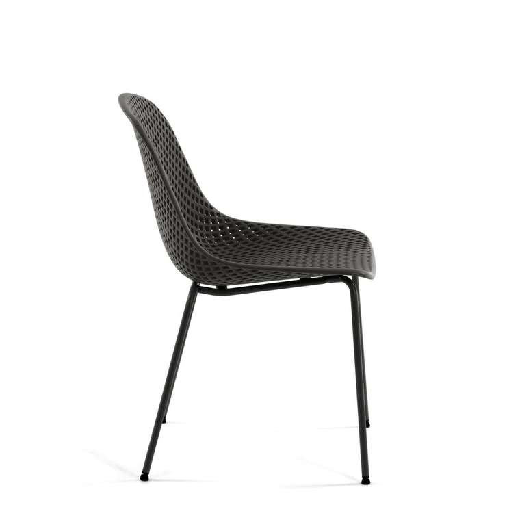 Стул Quinby chair Grey серого цвета