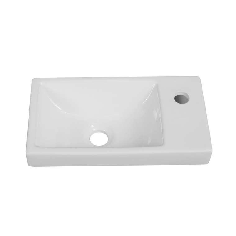 Раковина накладная Oliveeka N7091B 43х24 белая