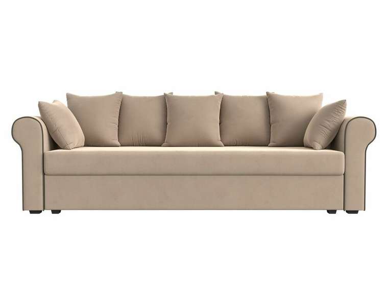 Прямой диван-кровать Рейн бежевого цвета