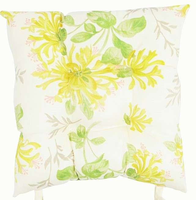 Подушка на стул  "yellow flowers"