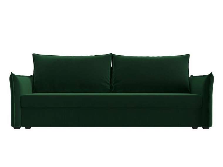 Диван-кровать Лига 004 темно-зеленого цвета