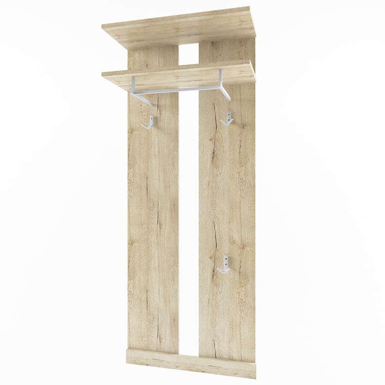 Настенная вешалка Oskar бежевого цвета