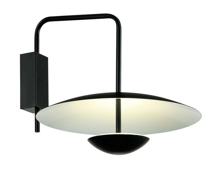 Настенный светильник Синди черный d35 L42.5 h38 Led 6W (4000K)