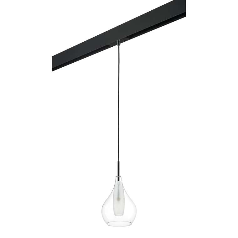 Светильник д/1-фазн трека PENTOLA 1х25W G9 ХРОМ/ЯНТАРЬ/ЧЕРНЫЙ (803033+595007)