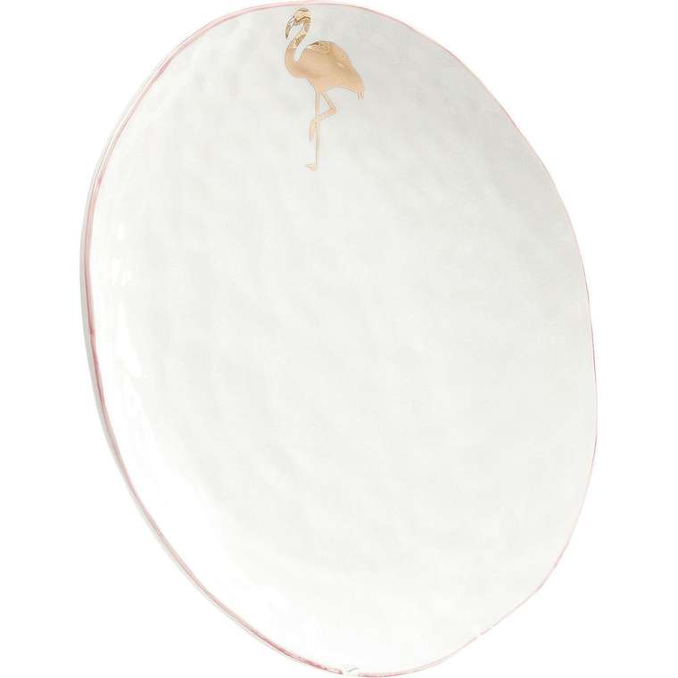 Тарелка Flamingo белого цвета