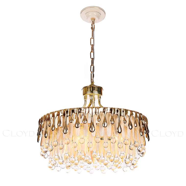 Подвесная люстра CAPULETTI C6 золотого цвета