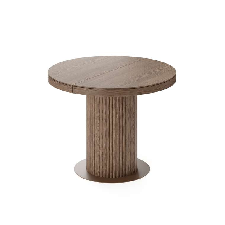 Раздвижной обеденный стол Меб M коричневого цвета