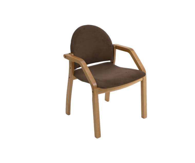 Стул-кресло Джуно бежево-коричневого цвета