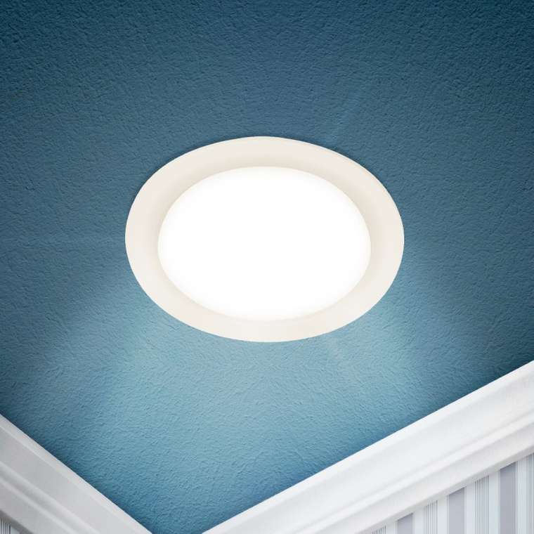 Встраиваемый светильник LED 17 Б0057423 (пластик, цвет белый)