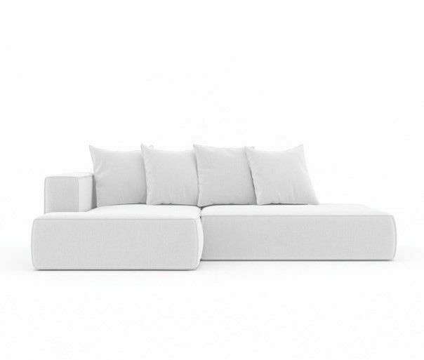Угловой диван-кровать Норман 260 светло-серого цвета