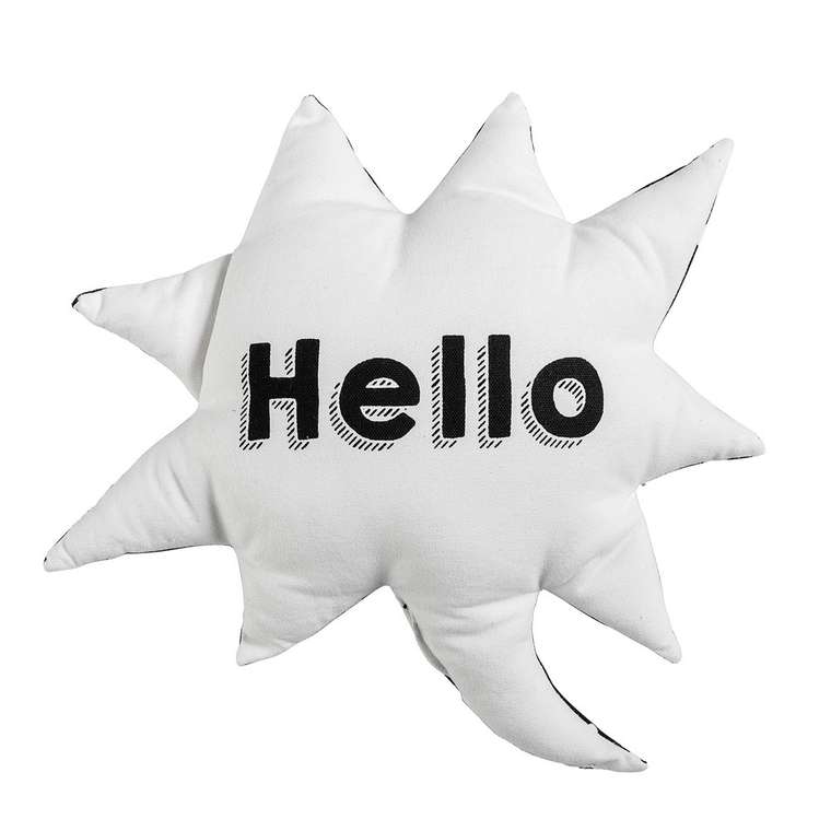 Декоративная подушка Hello с наволочкой из хлопка