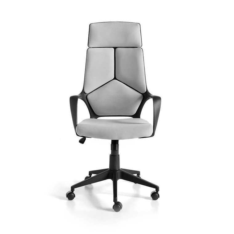 Офисное кресло серого цвета