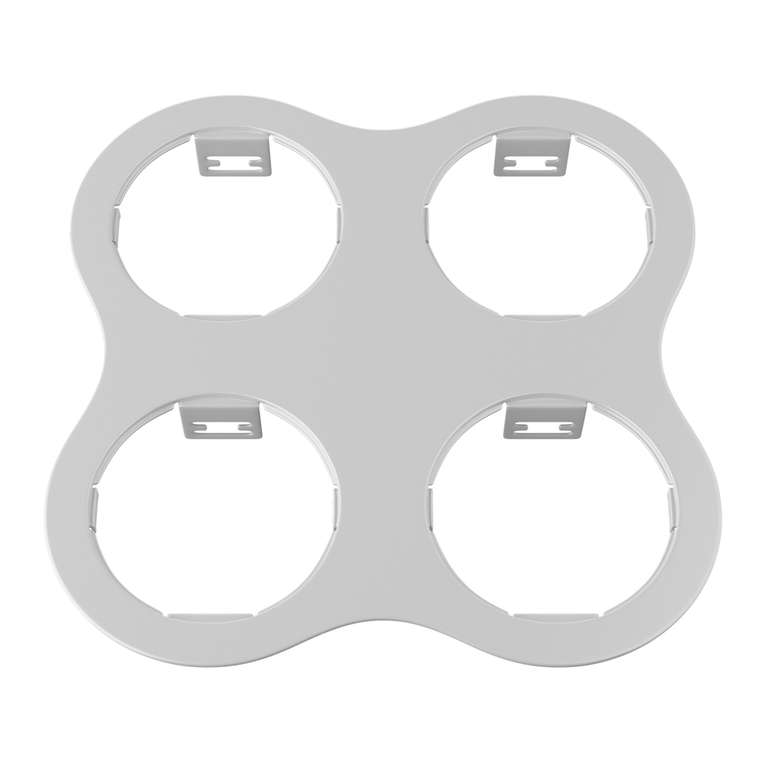 Рамка DOMINO ROUND 2x2 МR16 БЕЛЫЙ
