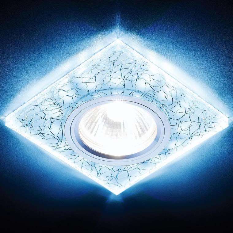 Точечный светильник LED S227 W/CH/C (пластик, цвет белый)