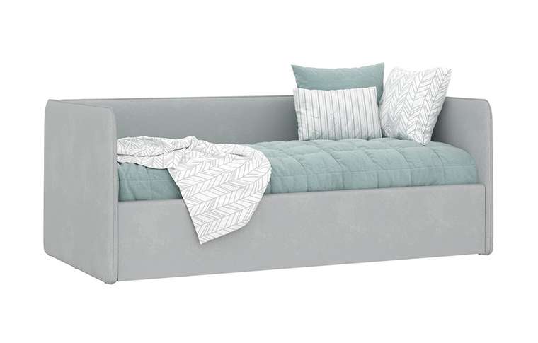 Кровать Кеноша 90х190 серого цвета
