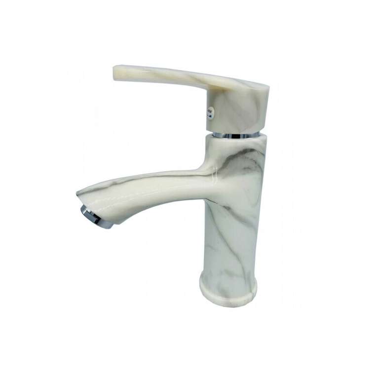 Смеситель для раковины Plstart PL1003-26, хром/мрамор