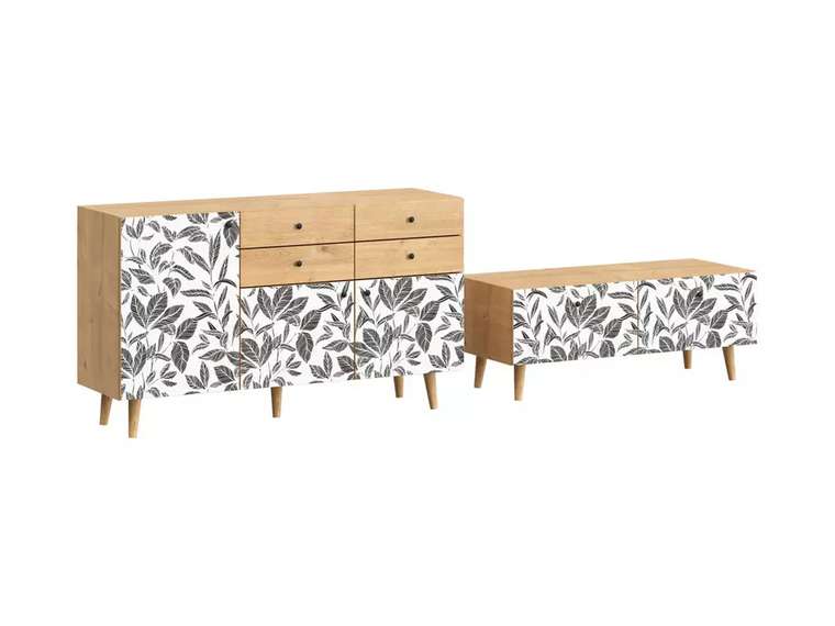 Композиция Frida 6 с принтом Floral на деревянных ножках