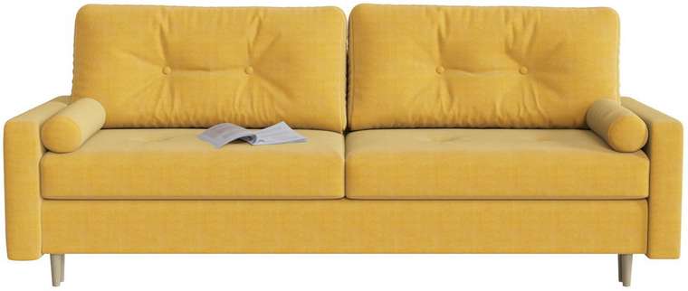 Диван-кровать Белфаст Yellow желтого цвета