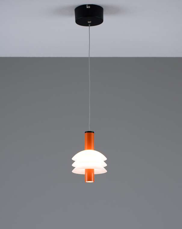 Подвесной светодиодный светильник Sylv бело-оранжевого цвета